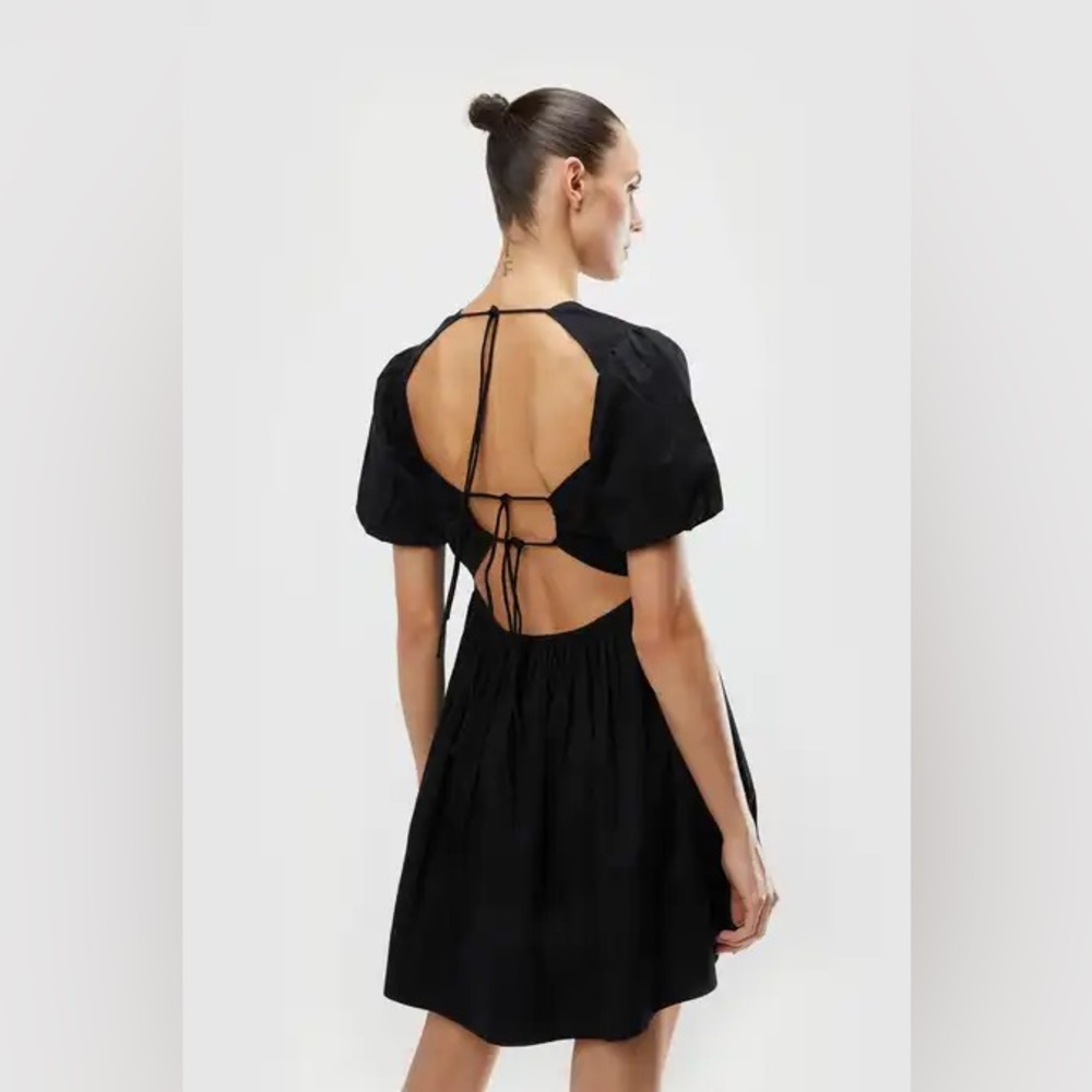 Oak and Fort Puff Sleeve Babydoll Dress